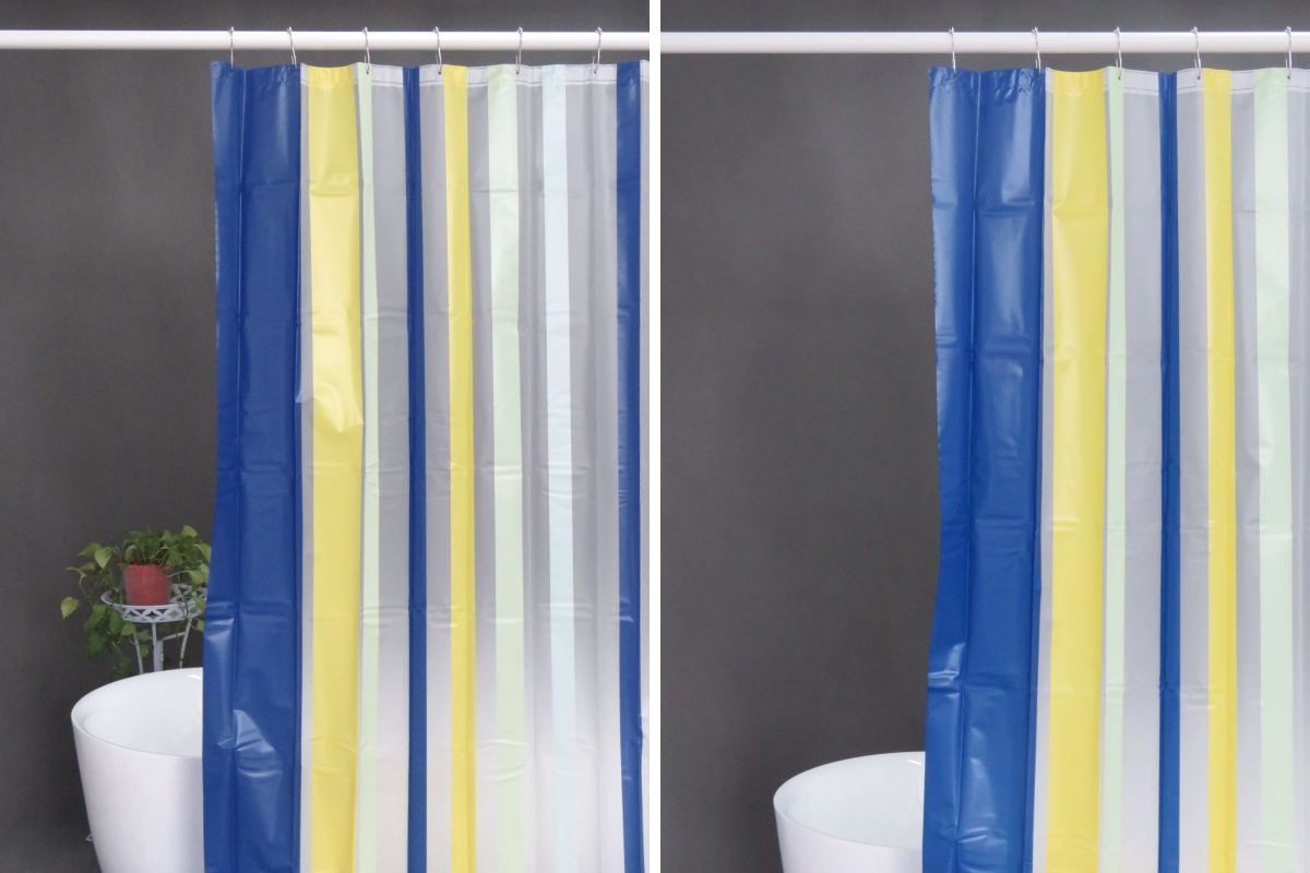 PEVA Striped Shower Curtain PEVA Striped Shower Curtain