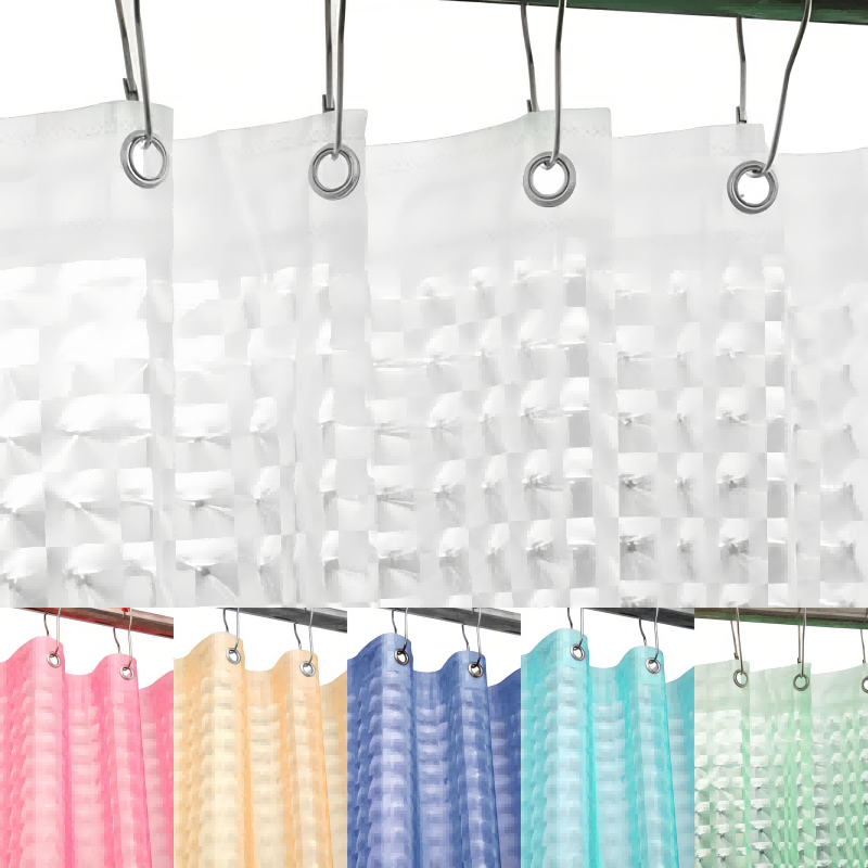 Clear Vinyl Shower Curtain