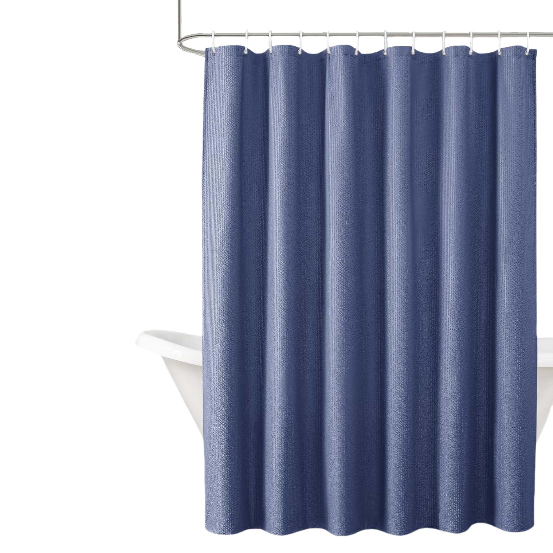Extra Long Fabric Shower Curtain 3D