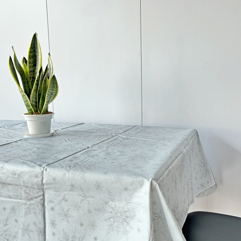 Snowflake Vinyl Tablecloth