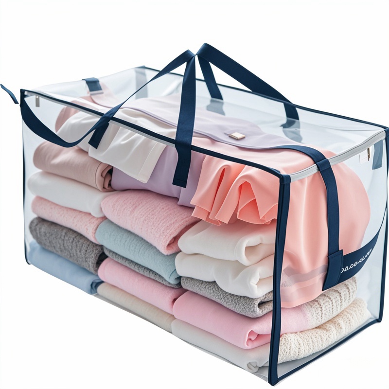 Clear Vinyl Clothing Storage Bag