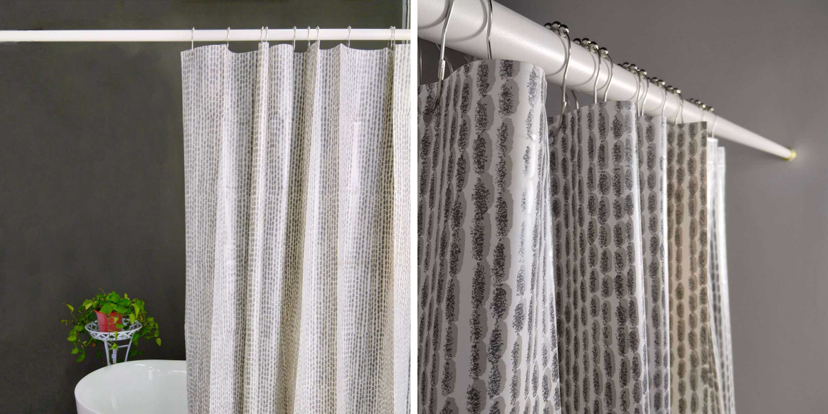 Vinyl Gray Bathroom Curtain Vinyl Gray Bathroom Curtain