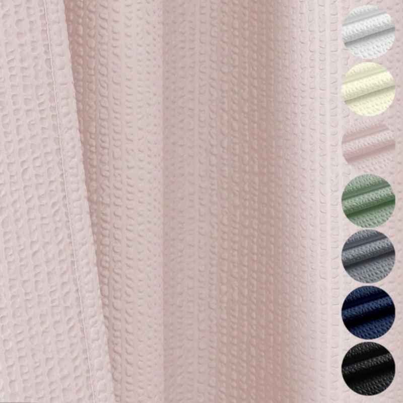 Embossed Fabric Shower Curtain Liner