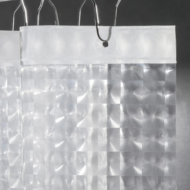 Clear Vinyl Shower Curtain