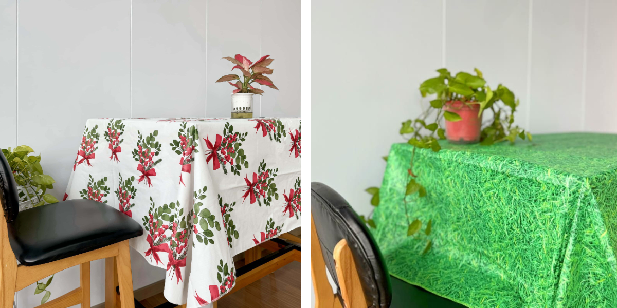 Tendências em toalhas de mesa florais: dos padrões vintage aos designs modernos