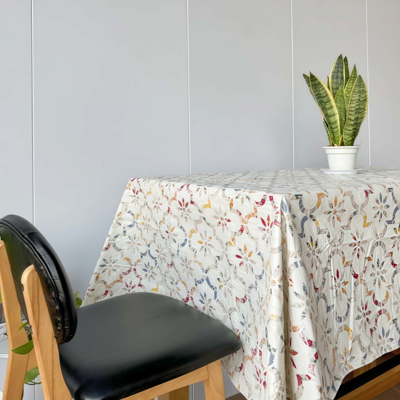 PEVA Beige Tablecloth