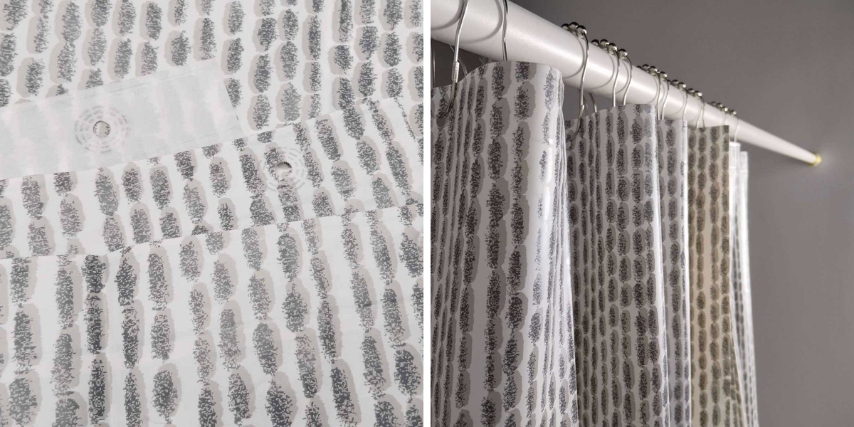 Vinyl Gray Bathroom Curtain Vinyl Gray Bathroom Curtain