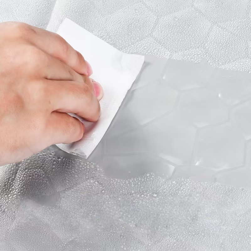 EVA Clear 3D Water Cube Shower Liners