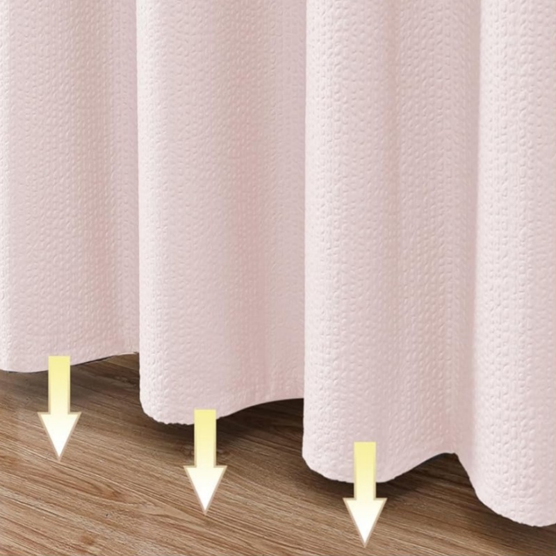 Embossed Fabric Shower Curtain Liner