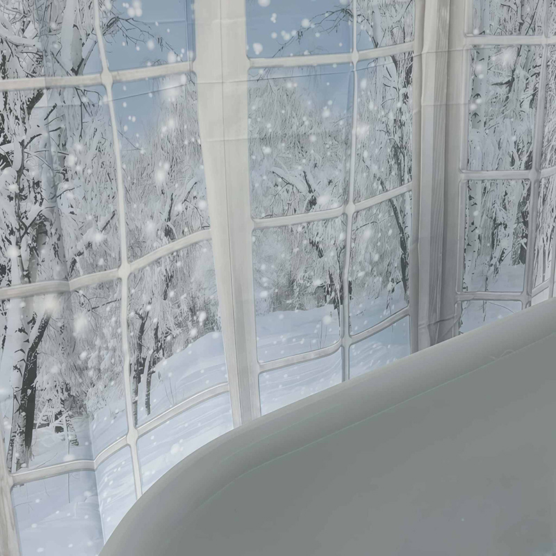 Snowy Scene Shower Curtain