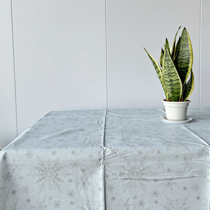 Blue Vinyl Tablecloth