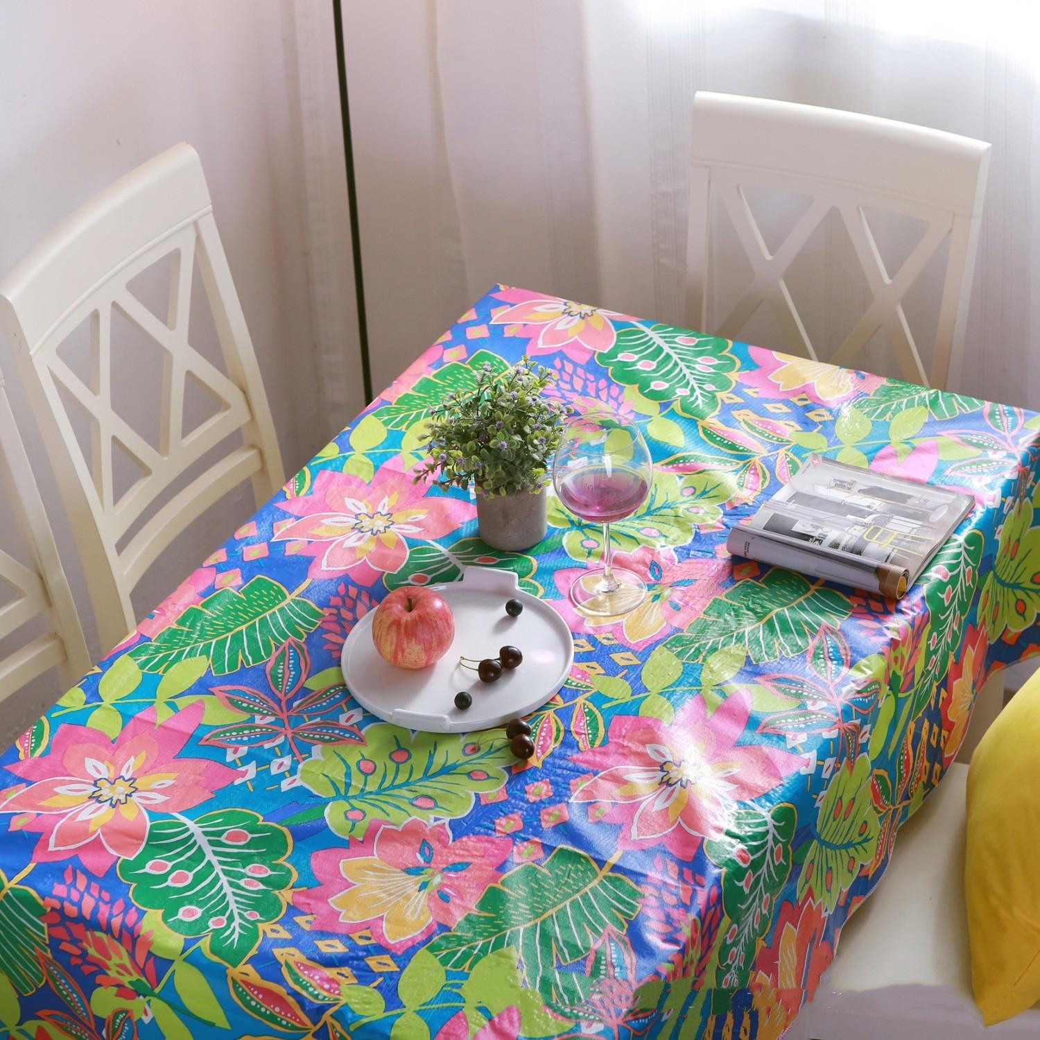 Heavy Duty Vinyl Tablecloth with Flannel Backing