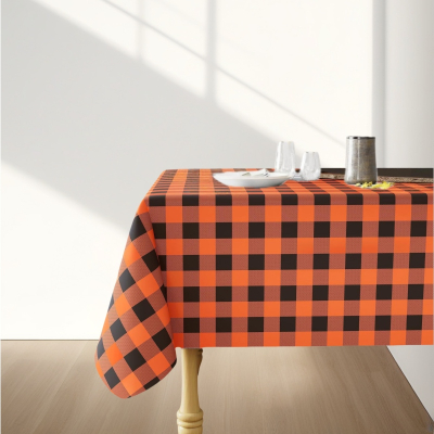 Plastic Tablecloth with Flannel Backing