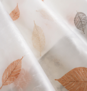 Rideau de douche en PEVA à motif de feuilles d'automne