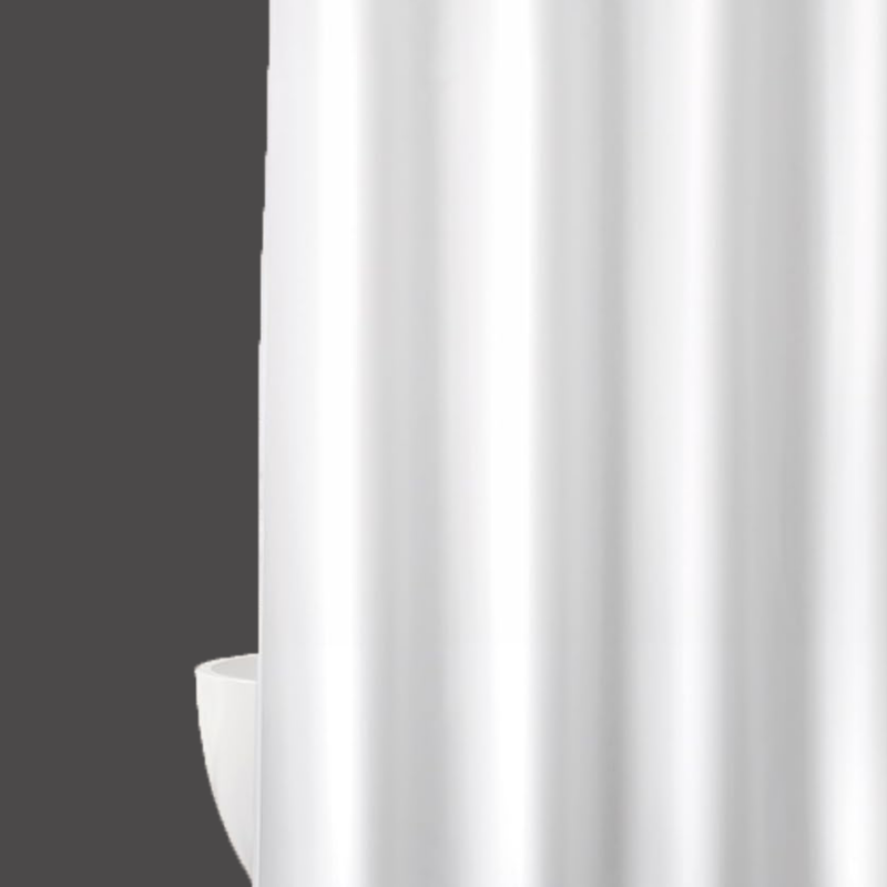 Fabric Shower Liner White