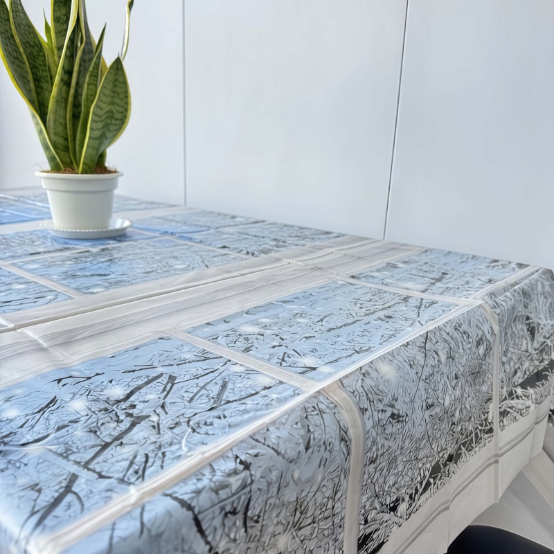 Snow PE Tablecloth