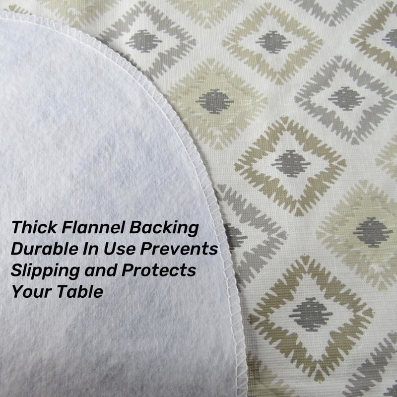 Cream Plastic Tablecloth