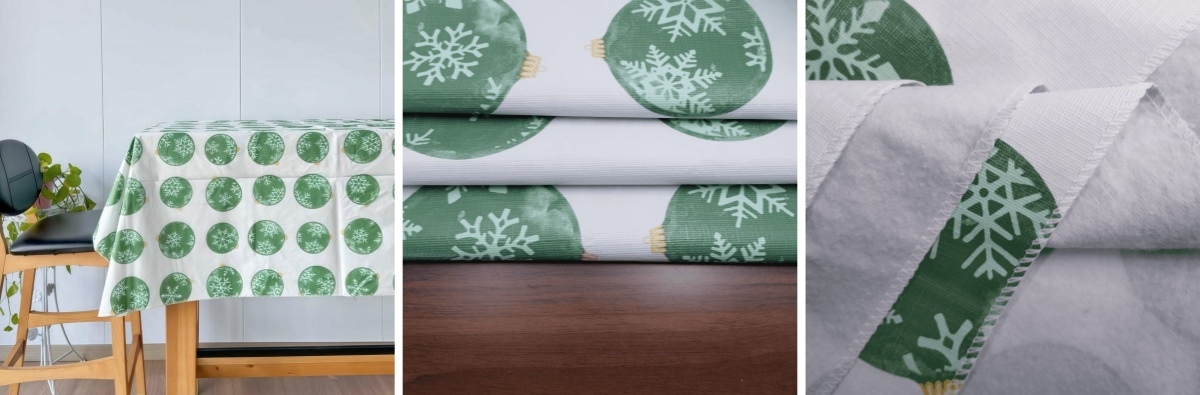 Christmas Ball Vinyl Tablecloth Christmas Ball Vinyl Tablecloth