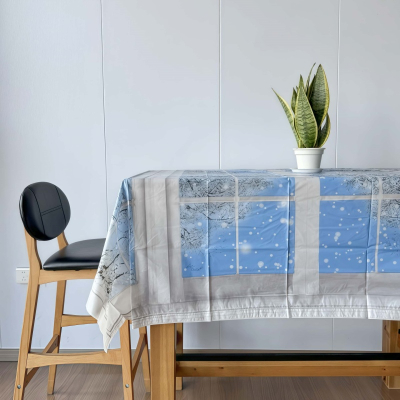 PE Blue Tablecloth