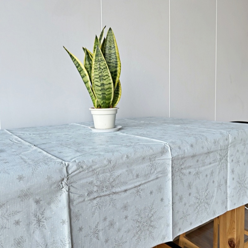 Snowflake Vinyl Tablecloth