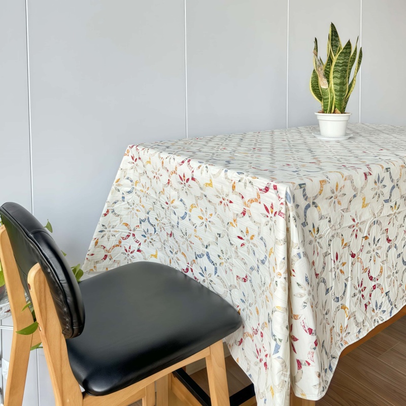 PEVA Beige Tablecloth
