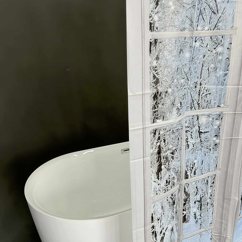 Snowy Scene Shower Curtain
