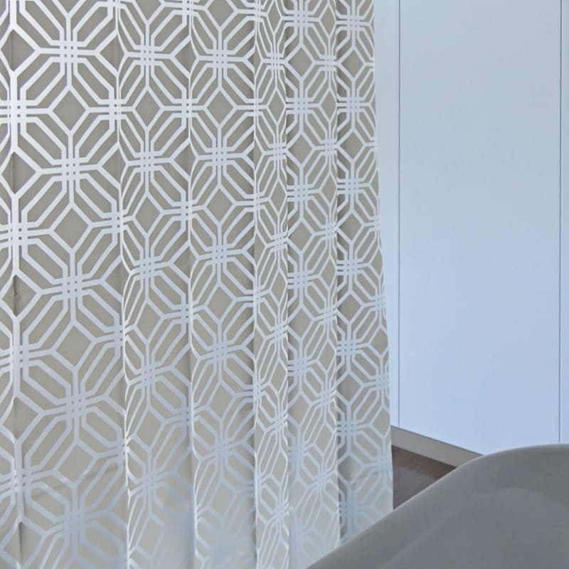 Regular Geometry Bathroom Curtain
