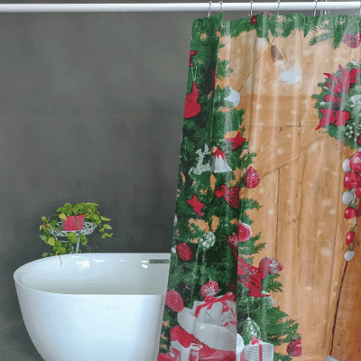 Christmas Gift Shower Curtain
