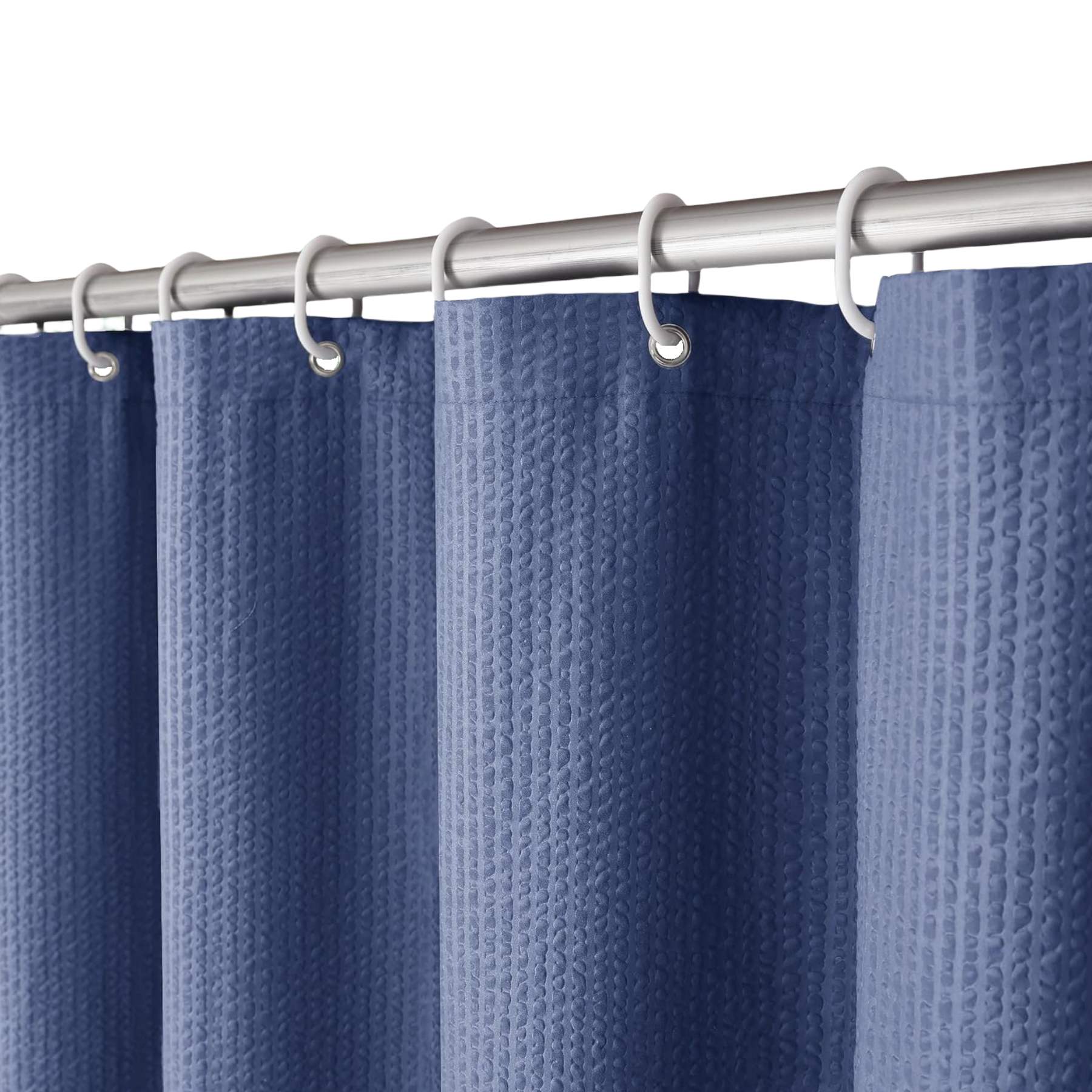 Extra Long Fabric Shower Curtain 3D