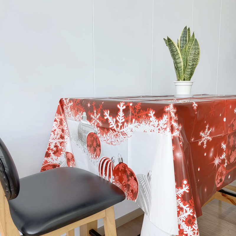 Red Plastic Table Cloth