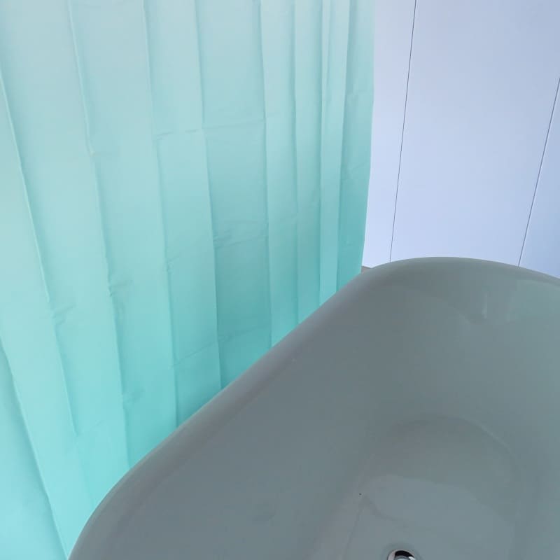 Vinyl Green Shower Curtain