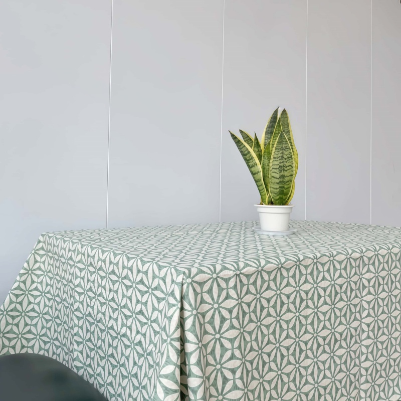 Talha de mesa de plástico verde