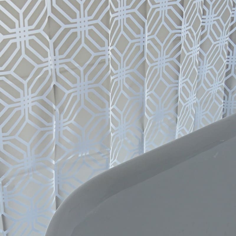Regular Geometry Bathroom Curtain