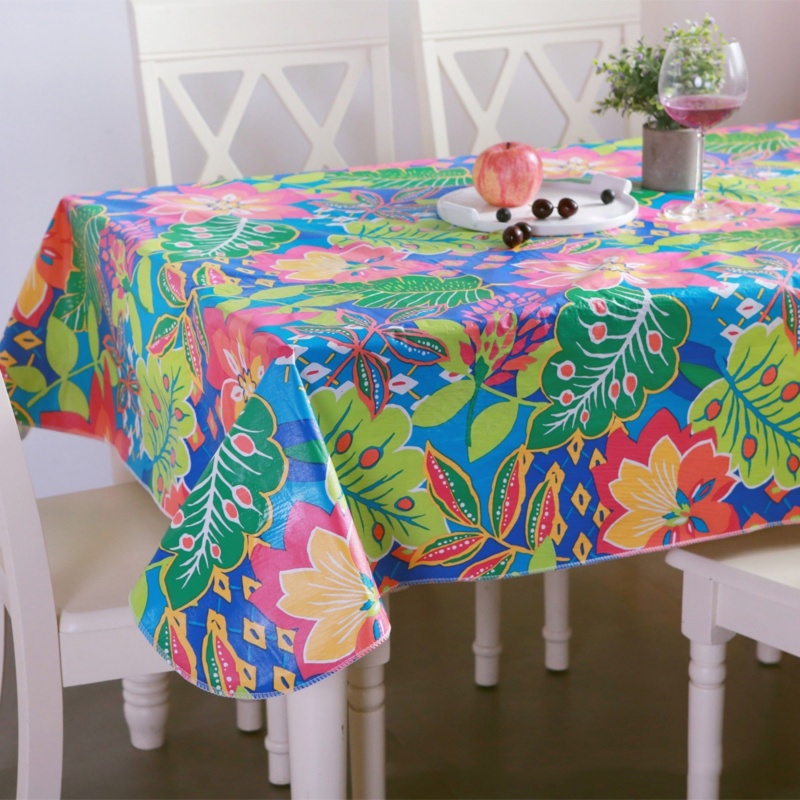 Heavy Duty Vinyl Tablecloth with Flannel Backing