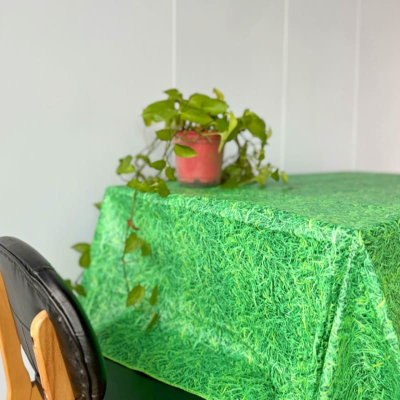 Bright Green Plastic Tablecloth