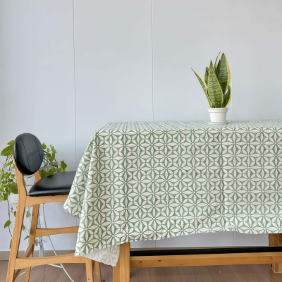 Green Vinyl Tablecloth