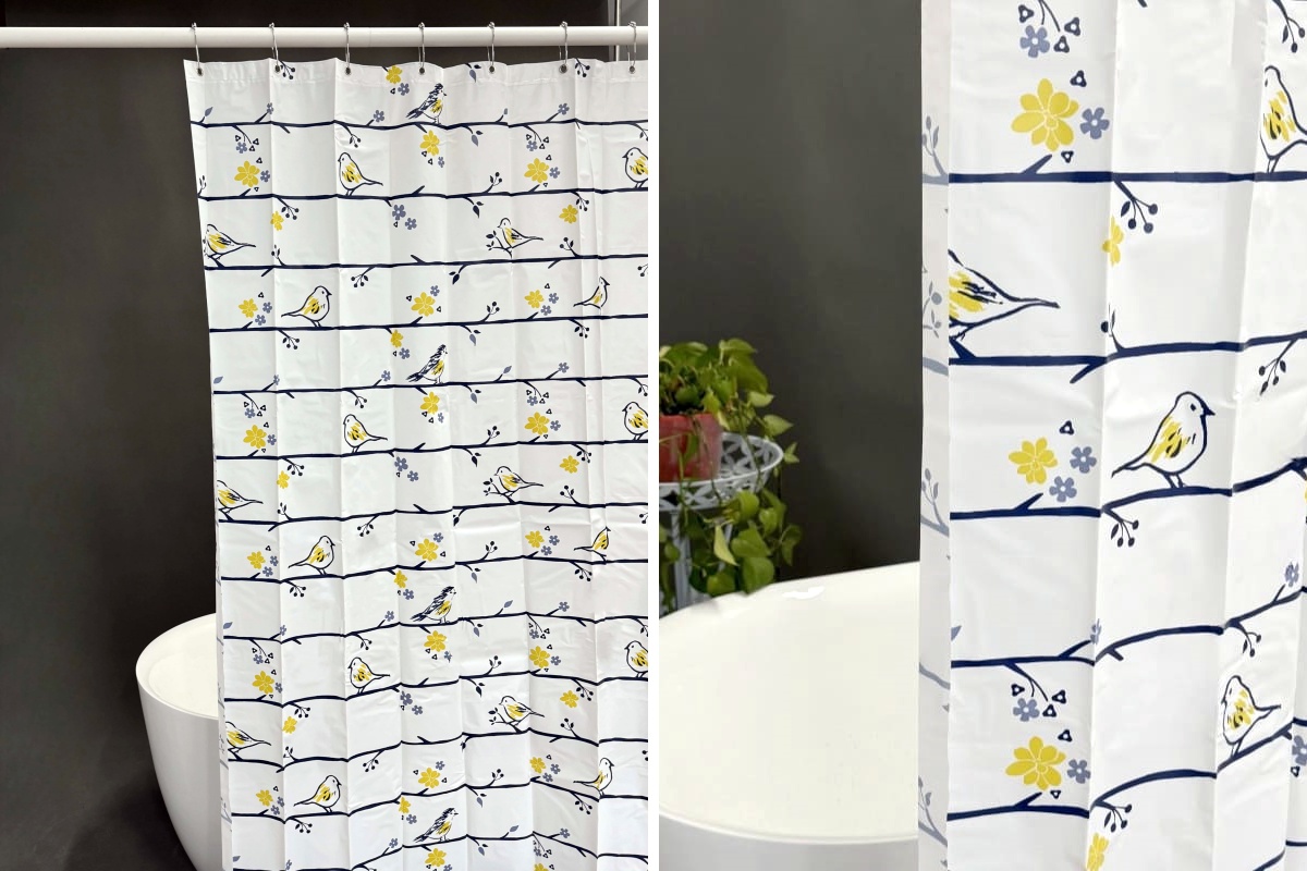 Plastic Blue Shower Curtain Plastic Blue Shower Curtain