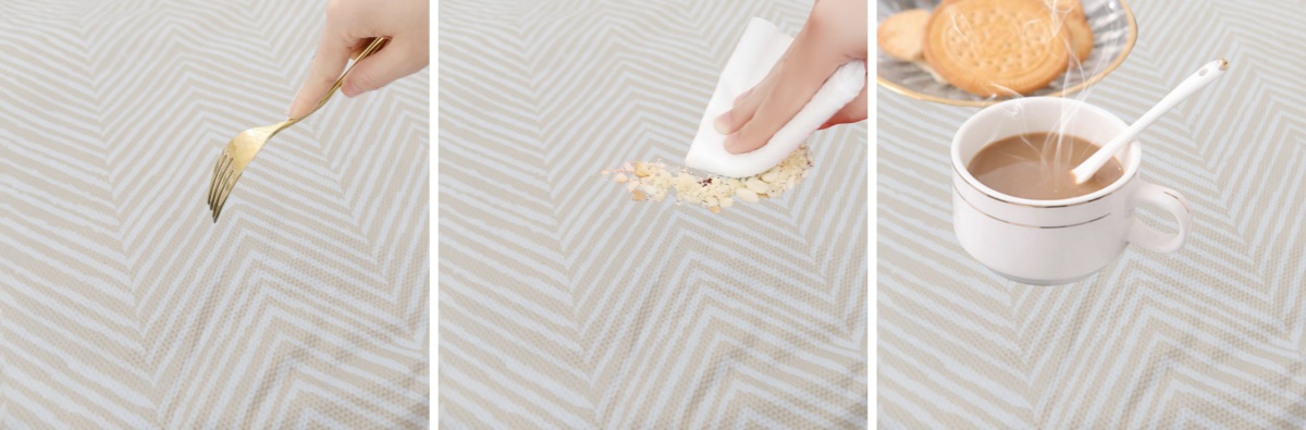 Beige Flannel Tablecloth Beige Flannel Tablecloth