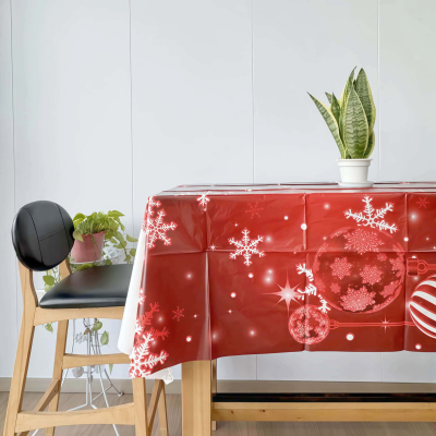 Red Plastic Table Cloth