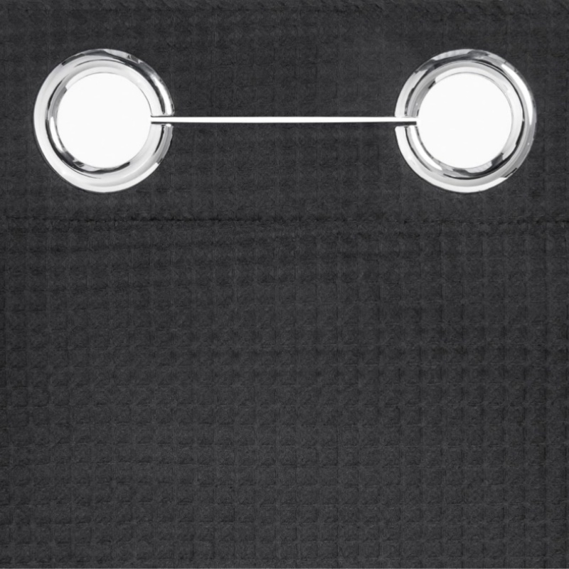 Rideau de douche sans crochets avec doublure à pression