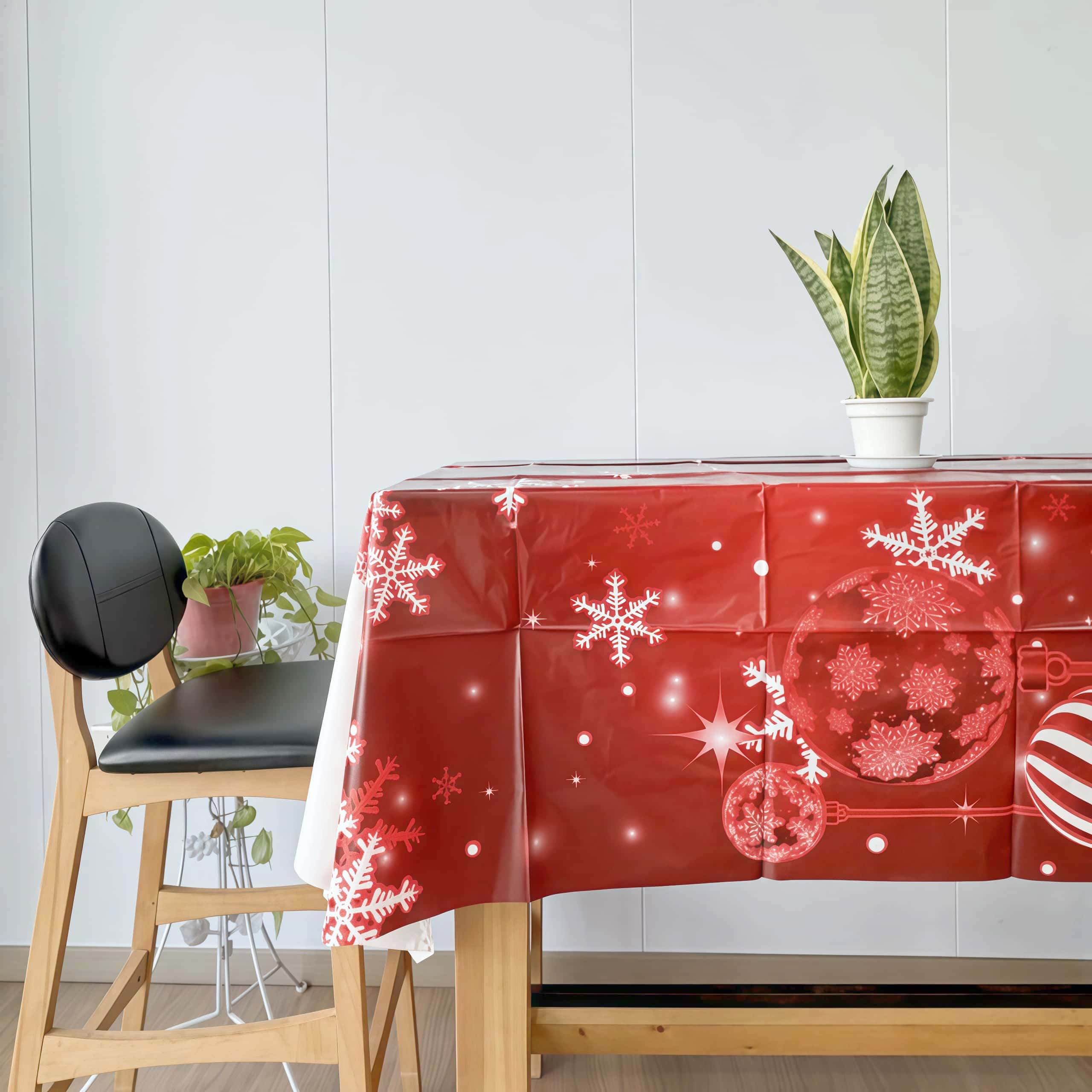 Red Plastic Table Cloth