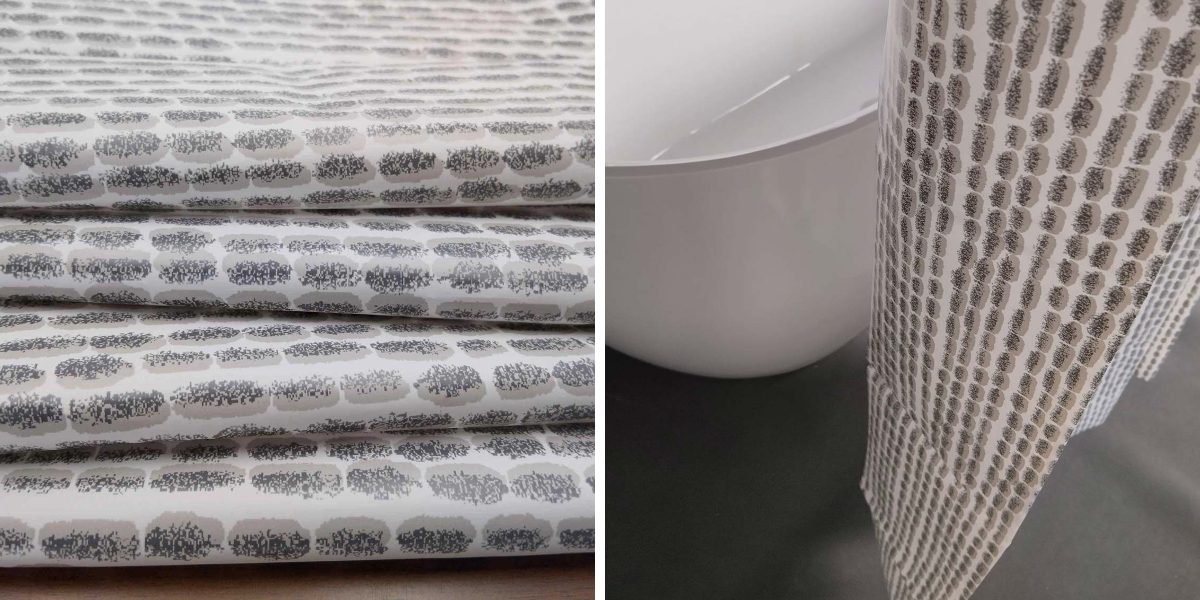 Vinyl Gray Bathroom Curtain Vinyl Gray Bathroom Curtain