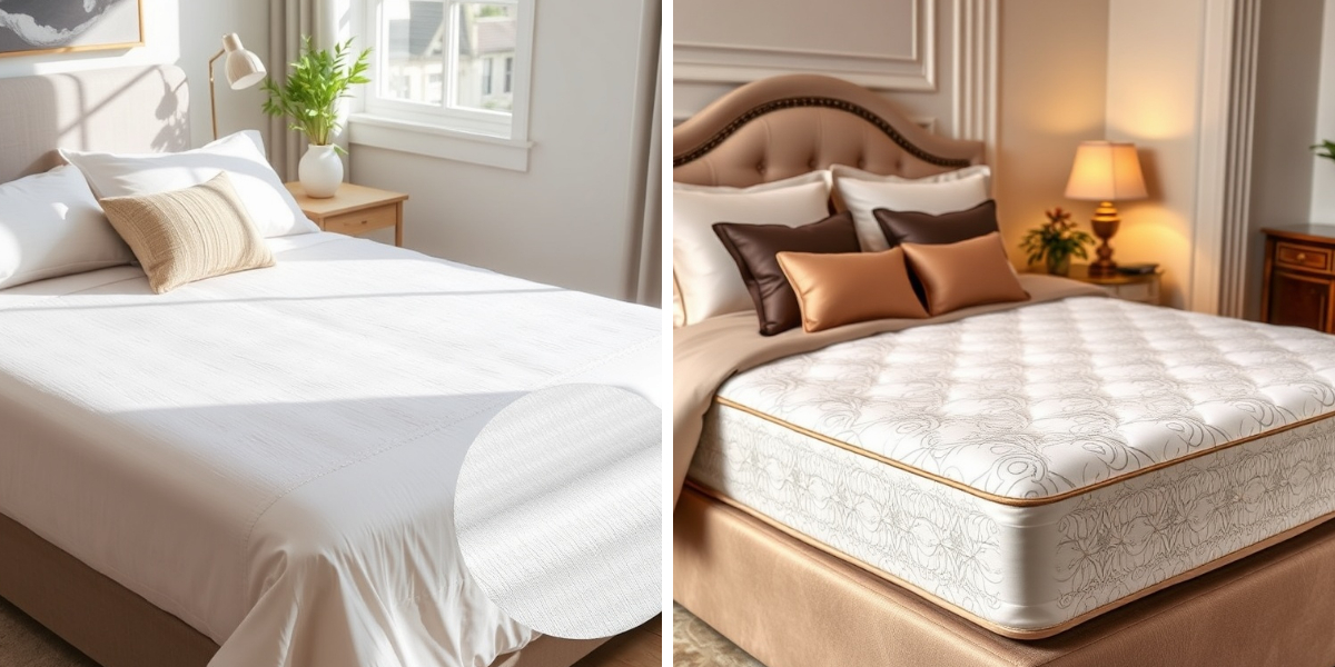 Tipos de capas de colchão para todas as necessidades: impermeáveis, almofadadas, em vinil e muito mais. Tipos de capas de colchão para todas as necessidades: impermeáveis, almofadadas, em vinil e muito mais.