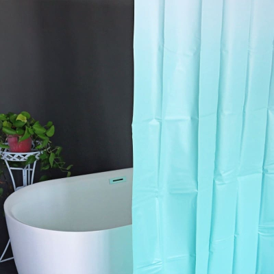 Green Gradient Shower Curtain