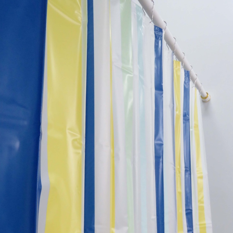 PEVA Striped Shower Curtain